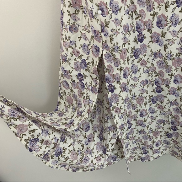 Shein Purple Floral Sheath Dress - Picture 4 of 9